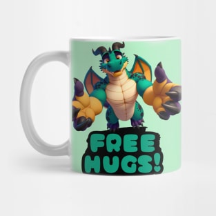 Free Hugs From A Scalie Anthro Dragon Mug